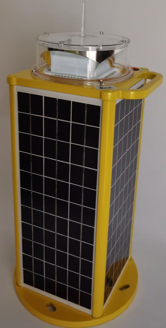 Solar marine beacon lights